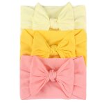 Bandeau �lastique � fleurs pour b�b�s, 3 pi�ces, pour gar�ons et filles, bandeau � noeud papillon, ensemble ...