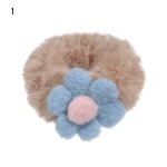 Bandeau elastique en fourrure a fleurs pour femmes, 1 pice, joli, color, coren, porte - cravate, accessoire ...