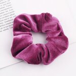 Bandeau elastique en velours pour femmes et filles, accessoires de cheveux, gomme, attache pour queue ...
