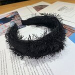 Bandeau pour femmes, 1 pice, doux, nou au center, large, vintage, couleur unie, a la mode, accessoires, ...