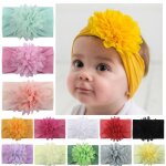 Bandeaux en mousseline de soie pour b�b�s filles, noeuds pour nouveau - n�, turban, cadeau de no�l, accessoire ...