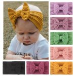 Bandeau en mousseline de soie pour enfants, 18 couleurs, sans couture, super doux, mignon, accessoires ...
