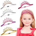 Bandeau de noël avec strass pour bébé fille, couronne de princesse, accessoires pour cheveux Bandeau de noël avec strass pour bébé fille, couronne de princesse, accessoires pour cheveux