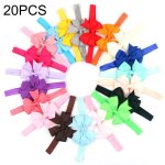 Bandeau pour nouveau - n�, 20 pi�ces, sangle, noeud papillon, fait � la main, accessoires pour cheveux, ...