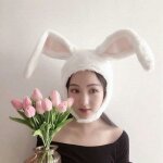 Bandeau en peluche oreilles de lapin pour filles, accessoire de cosplay pour femmes et adolescentes Bandeau en peluche oreilles de lapin pour filles, accessoire de cosplay pour femmes et adolescentes