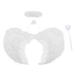 Bandeau de princesse avec ailes d'ange, baguette magique en forme de cur de pche, cadeau d'halloween ...