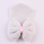 Bandeau ray pour nouveau n, bonnet doux avec nud, pour bb fille, serre tte pour enfants
