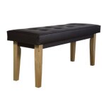 Banquette lat�rale en simili cuir marron pvc 120 cm