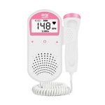 Baoblaze moniteur de fr�quence cardiaque de b�b� doppler foetal de poche fhr 2. 5mhz sonde a une