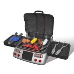 Barbecue electrique pour enfants, jouet de simulation, grill, saucisses, tomates, kits de cuisine, jeu ...