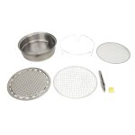 Barbecue rond portable à charbon de bois, poêle à charbon compact multifonctionnel pour pique - nique ... Barbecue rond portable à charbon de bois, poêle à charbon compact multifonctionnel pour pique - nique ...