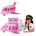 Barbie barbie - l'avion de r�ve de barbie - avec microphone fonctionnel et 5 sons