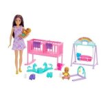 Barbie - la chambre des jumeaux - coffret skipper, bbs et accessoires hxm99