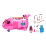 Barbie - coffret jet de voyage transformable extra des minis et minis - vhicule poupe mannequin - 3 ...