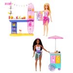 Barbie - coffret malibu et brooklyn - poup�e mannequin - 3 ans et +