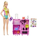Barbie - coffret plongeuse - poup�e blonde - coffret poup�e mannequin - 3 ans et +