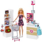 Barbie coffret supermarch et poupe