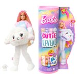 Barbie cutie reveal poupe barbie et accessoires, costume agneau en peluche