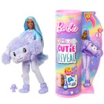 Barbie cutie reveal poupe barbie et accessoires, costume caniche en peluche