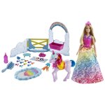 Barbie dreamtopia barbie - coffret barbie royal et son b�b� licorne
