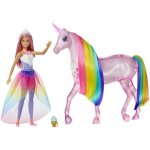 Barbie dreamtopia licorne rose lumi�res magiques avec crini�re arc - en - ciel sons et lumi�res
