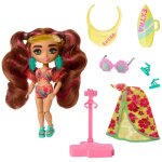 Barbie extra - poup�e mini cool plage - poup�e mannequin - 3 ans et +