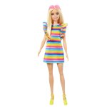 Barbie - barbie fashionistas 197 blonde avec bretelles et robe arc - en - ciel - poupée mannequin - 3 ... Barbie - barbie fashionistas 197 blonde avec bretelles et robe arc - en - ciel - poupée mannequin - 3 ...