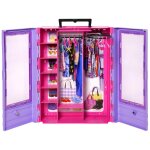 Barbie fashionistas barbie - barbie - le dressing de r�ve, 6 cintres, + 3 ans