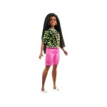 Barbie fashionistas neon leopard shirt mattel ghw58