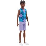 Barbie fashionistas - poup�e short et haut � motif losanges