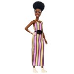 Barbie fashionistas vitiligo robe longue rayee #135 (ghw51)