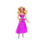 Coffret pour barbie : poup�e robe rose paillet�e avec collier et une ceinture - nouveaut� poup�e mannequin ...