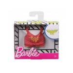 Barbie - habit poupee mannequin - debardeur rouge wonder woman - vetement - tenue top dc - super heros ...