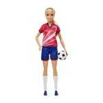 Barbie - poupe barbie footballeuse - poupe mannequin - 3 ans et +