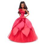 Barbie - poupe barbie joyeux nol 2022 - cheveux noirs relevs