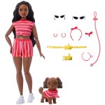 Barbie barbie - poup�e looks assortis ensemble a rayures - avec accessoires