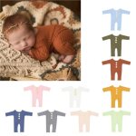 Barboteuse en coton doux pour nouveau - n�, 1 pi�ce, accessoires de photographie, body, combinaison pour ...