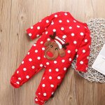 Barboteuse de no�l a manches longues pour b�b�, 1 pi�ce, jolie combinaison pour tout - petits