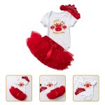 Barboteuse pour nouveau - n�, 1 ensemble, barboteuse, costume pour b�b� fille, jupe, bandeau, body