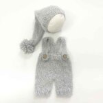 Barboteuse et salopette en laine mohair pour bébé garçon et fille, accessoires de photographie pour nouveau ... Barboteuse et salopette en laine mohair pour bébé garçon et fille, accessoires de photographie pour nouveau ...