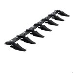 Barre  dents de godet - duoku - barre robuste  7 dents pour chargeur tracteur - conception boulonne ...