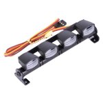 Barre lumineuse 4 led, lampe de toit de voiture rc pour camion sur chenilles 1 / 8 1 / 10 rc traxxas ... Barre lumineuse 4 led, lampe de toit de voiture rc pour camion sur chenilles 1 / 8 1 / 10 rc traxxas ...
