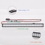 Barre lumineuse led en alliage, lampe de toit adapt�e a l'echelle axiale scx 1 / 10 rc, pi�ces pour chenilles ...