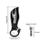 La barre de vlo de cycle se termine par les extrmits de guidon de vlo de vtt en alliage d'aluminium ...