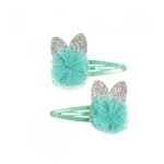 Barrettes suzan chat bleu souza
