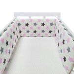 Barrire de berceau en coton pour bb, 1 pice, protection de tte de lit, accessoires de literie, soins ...