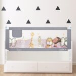 Barrire de lit bb et enfant 200cm, barriere de securite enfant lit avec elvation verticale et double ...
