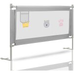 Barrière de lit pour enfant de 180cm - réglable en hauteur - protection anti - chute - avec filet aéré ... Barrière de lit pour enfant de 180cm - réglable en hauteur - protection anti - chute - avec filet aéré ...