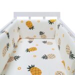 Barrire de protection en coton pour berceau de bb, protection de lit une pice, garde - corps epais, ...