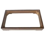 Base de plaque à induction minimaliste avec cadre en bois pour un équipement de cuisine stable et intégré ... Base de plaque à induction minimaliste avec cadre en bois pour un équipement de cuisine stable et intégré ...